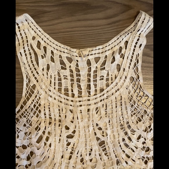 Forever 21 Boho lace top Sz L - Picture 2 of 3